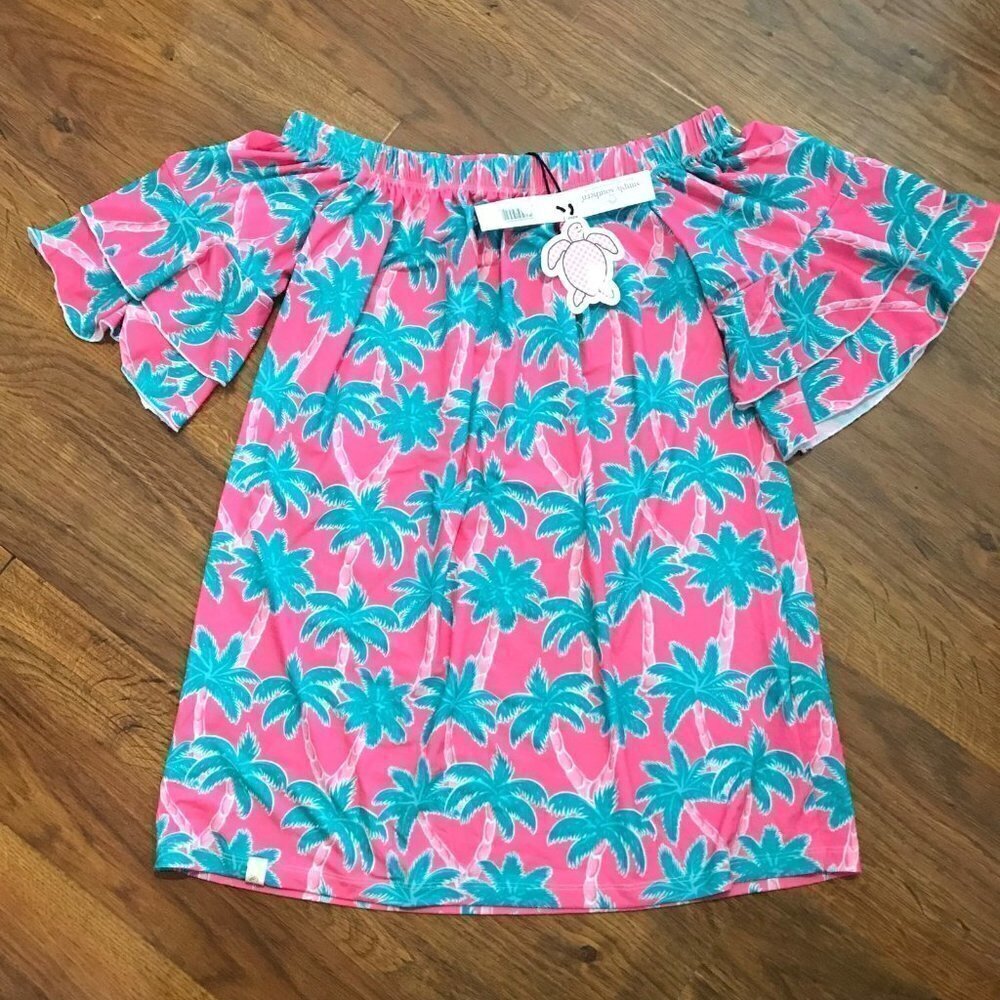 NWT Simply Southerthern palm tree top